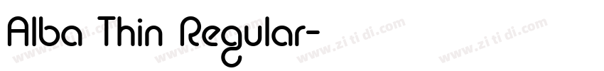 Alba Thin Regular字体转换